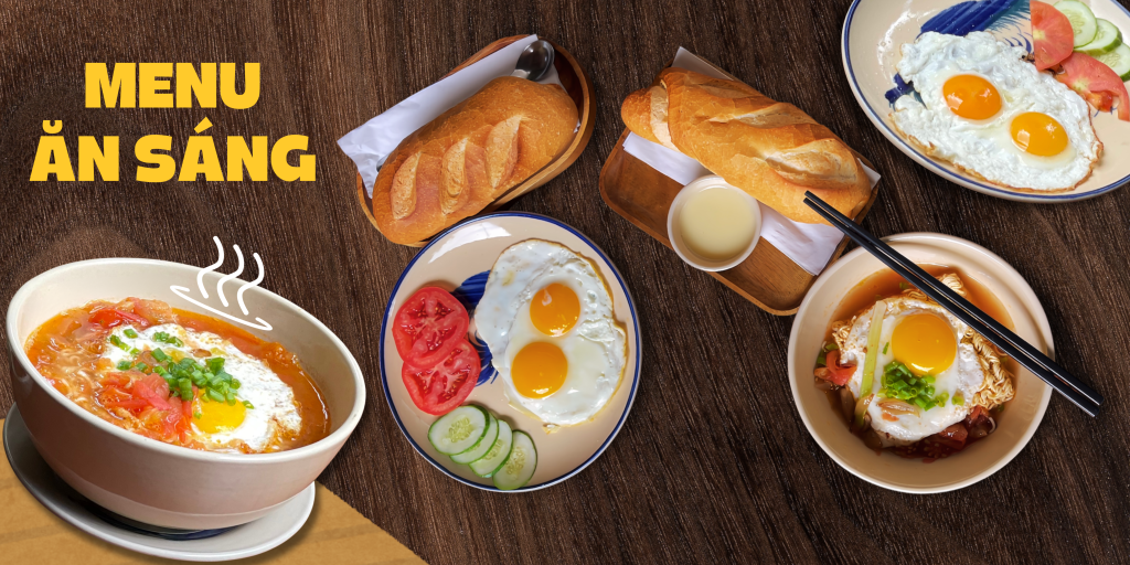Cafe Quận - Menu ăn sáng