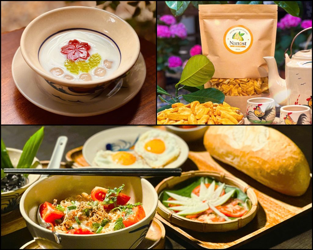 Về Nhà Cafe - Các món ăn đặc trưng của quán.